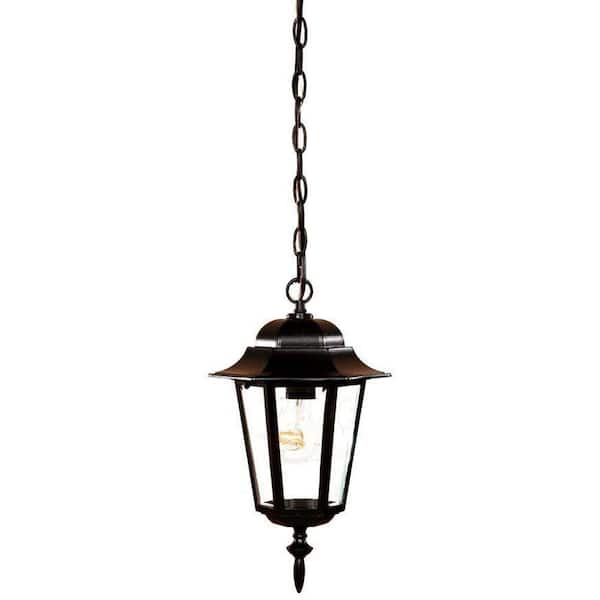 Acclaim Lighting Camelot Collection 1-Light Matte Black Outdoor Hanging Lantern