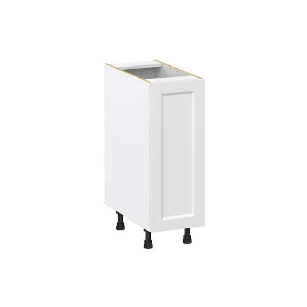 J COLLECTION Alton Painted 24 in. W x 34.5 in. H x 24 in. D in White Shaker Assembled Base Kitchen Cabinet with 3 Inner Drawers