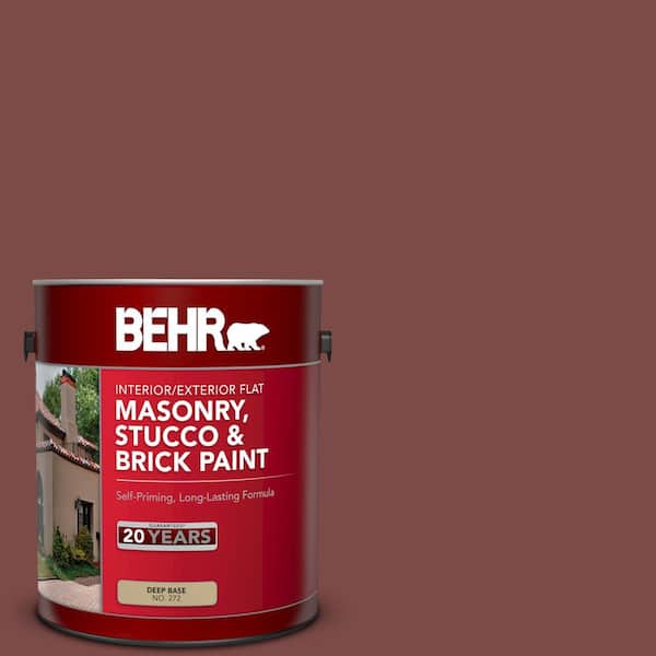 1 gal. #SC-118 Terra Cotta Flat Interior/Exterior Masonry, Stucco and Brick Paint