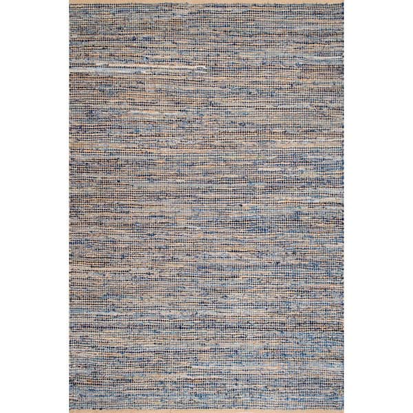 nuLOOM Vernell Contemporary Jute Natural 8 ft. x 10 ft. Area Rug ...