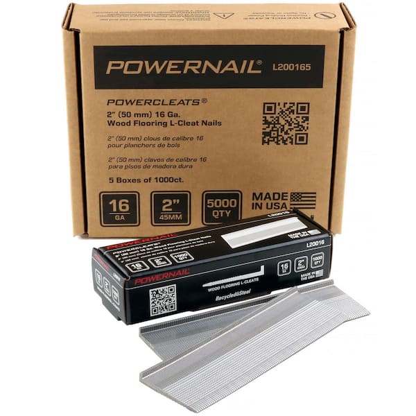 2 in. 16-Gauge Powercleats Hardwood Flooring Nails 5000 per Box