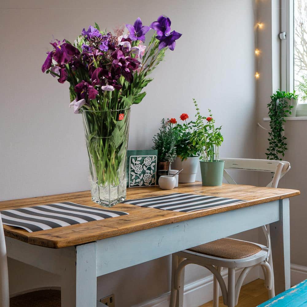 12" Clear Crystal Bouquet Table Vase