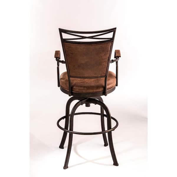 Hillsdale Furniture Bridgetown 30 in. Aged Bronze Tilt Base Bar Stool