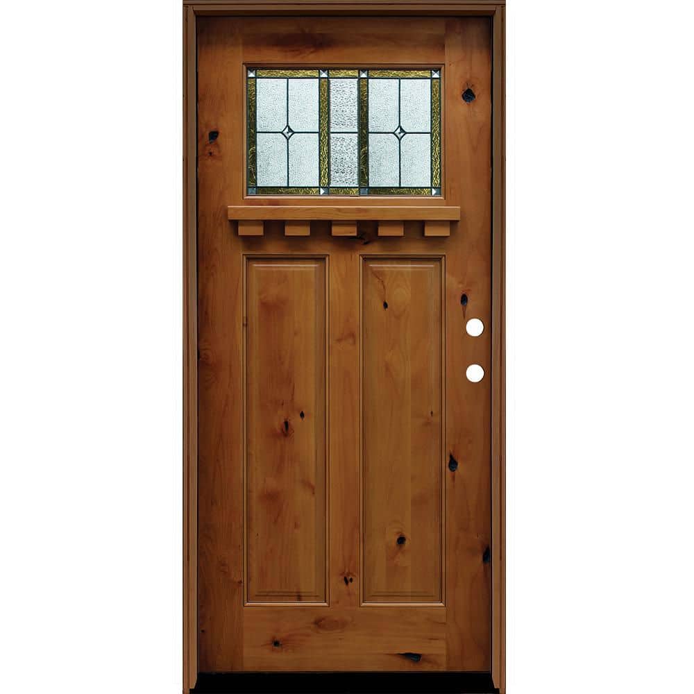 Pacific Entries 36 in. x 80 in. Craftsman Rustic 1/4 Lite Pacific Entries 36 in. x 80 in. Craftsman Rustic 1/4 Lite
