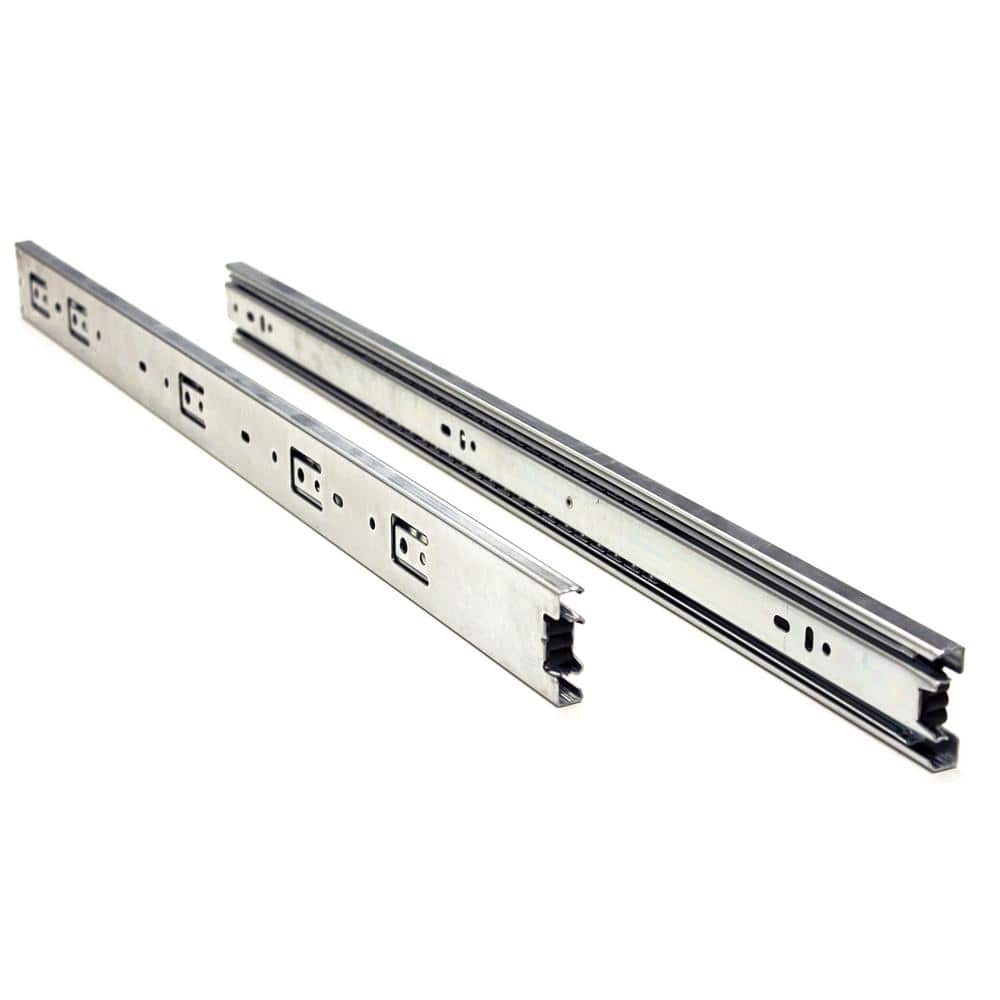 24 in. Full Extension Side Mount Ball Bearing Drawer Slide with Installatio