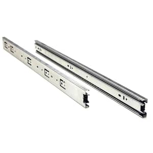 24 in. Full Extension Side Mount Ball Bearing Drawer Slide with Installation Screws 10-Pairs (20 Pieces)