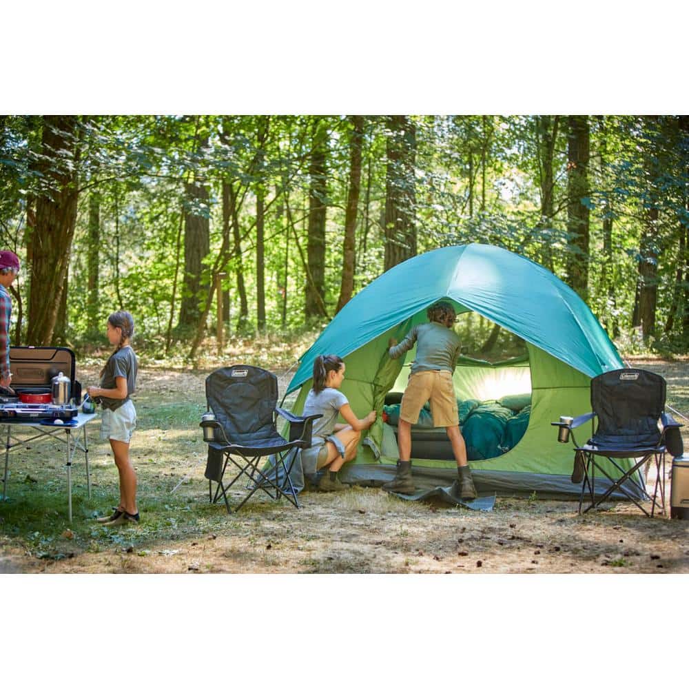 Green Dome 6-Person Weatherproof Camping Tent