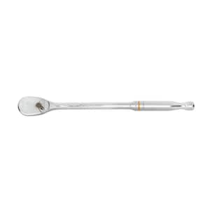 3/8 in. Drive 90-Tooth Long Handle Full Polish Teardrop Ratchet