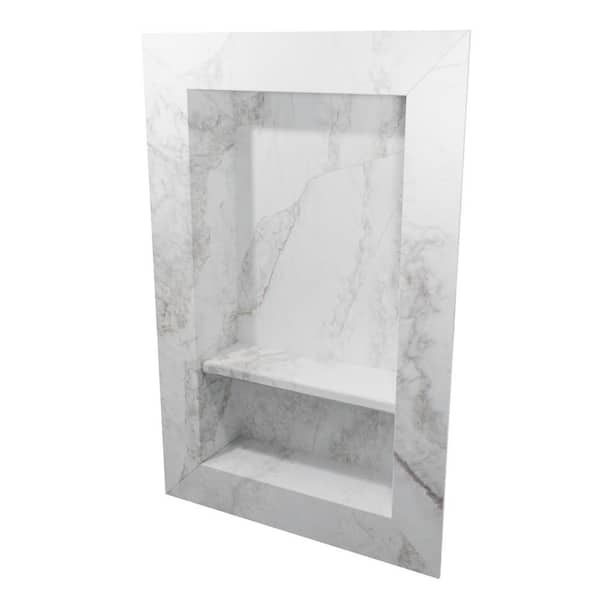 17 in. x 26 in. Recessed Shampoo Caddy in Calypso