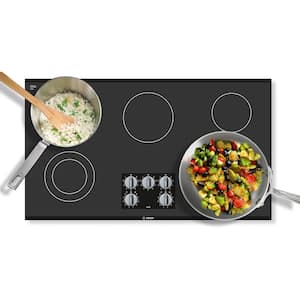 500 Series 36 in. Radiant Electric Cooktop in Black with 5 Elements including 2,500-Watt Element