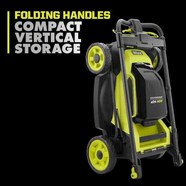 RYOBI - 40V HP Brushless 20" Cordless Electric Battery Multi-Blade Walk Behind Self-Propelled Lawn Mower-8.0Ah Battery & Charger