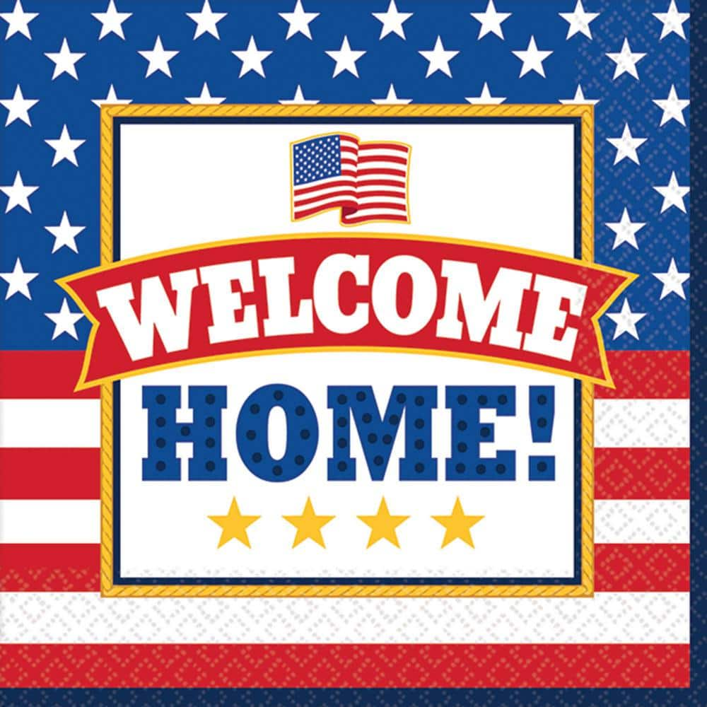 Amscan 5 In X 5 In Welcome Home Beverage Napkins 36 Count 3 Pack   Amscan Party Decorations 701762 64 1000 