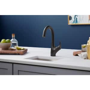 Rival Single-Handle Bar Sink Faucet in Matte Black