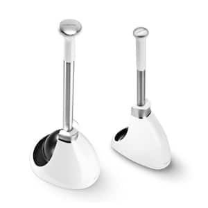 Toilet Plunger with Toilet Brush Set, White