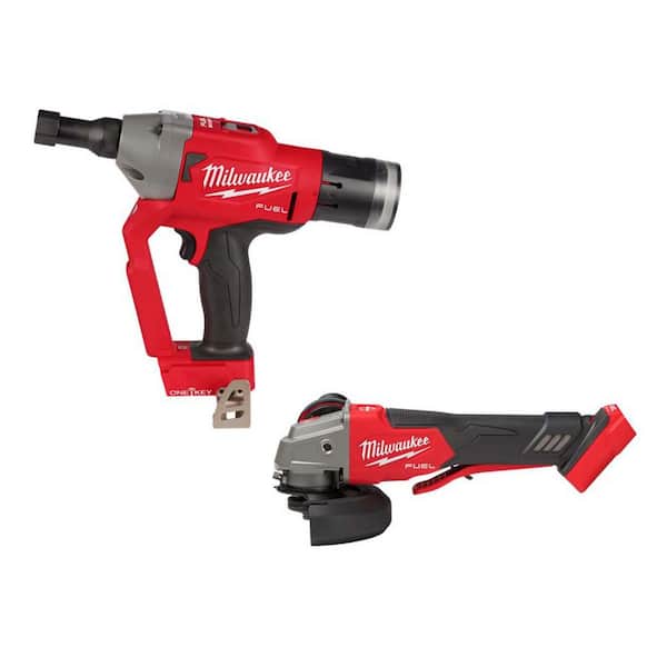 M18 FUEL ONE-KEY 18V Lith-Ion Brushless Cordless 1/4 in. Lockbolt Tool w/ Variable Speed & Paddle Switch