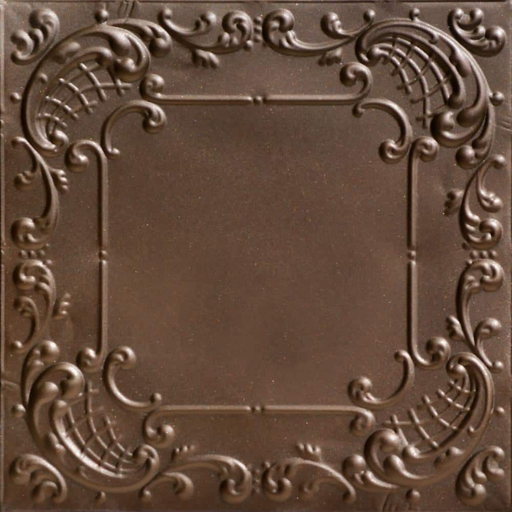 Baby's Breath Bronze 2 ft. x 2 ft. Decorative Nail Up Tin Ceiling Tile (24 sq. ft. /Case) price history on PriceWatchPro