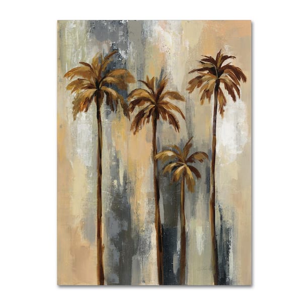 Trademark Fine Art Palm Trees II by Silvia Vassileva Floater Frame Nature Wall Art 14 in. x 19 in.
