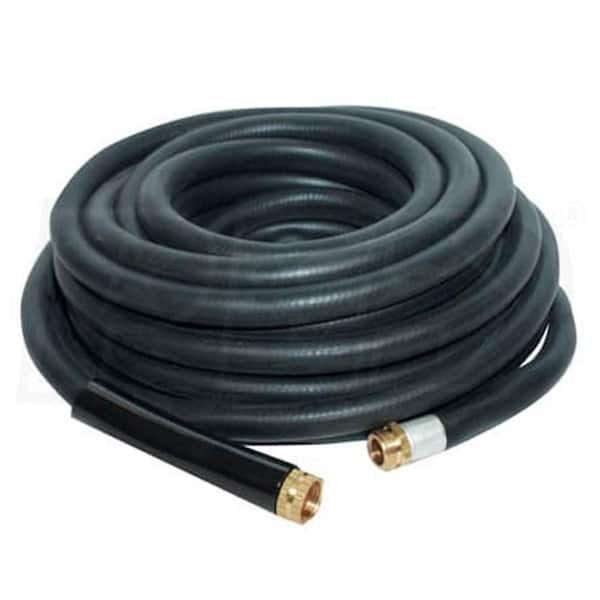 Apache 0.75 in. Dia x 75 ft. Heavy-Duty Rubber Garden Water Hose with Brass Fittings