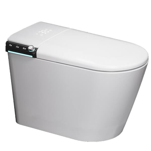 Yulika Smart Bidet Toilet with Auto Open/Close Lid, Heated Seat & LED Display