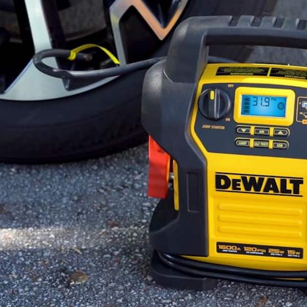 DEWALT - 1600 Peak Amp Jump Starter with Digital Compressor and USB Power Bank
