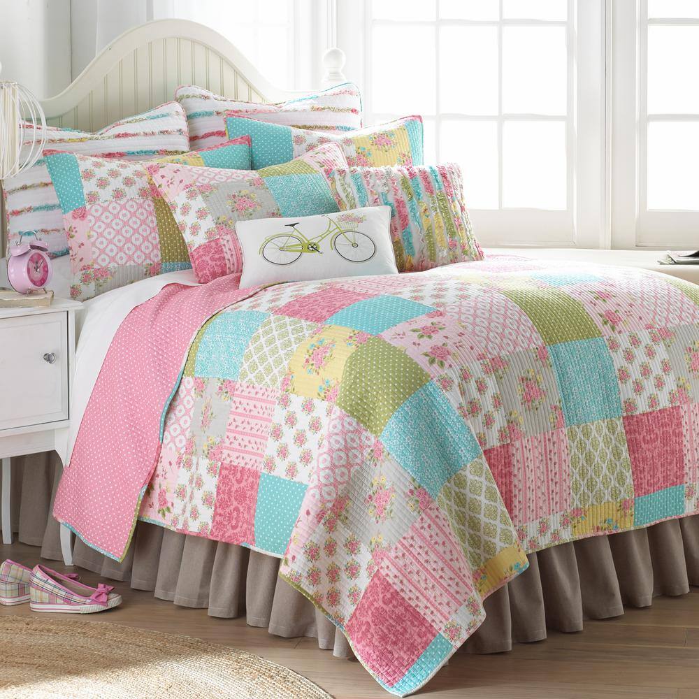 Pastel Ruffled Cotton Kids Decorative Pillow 18x18