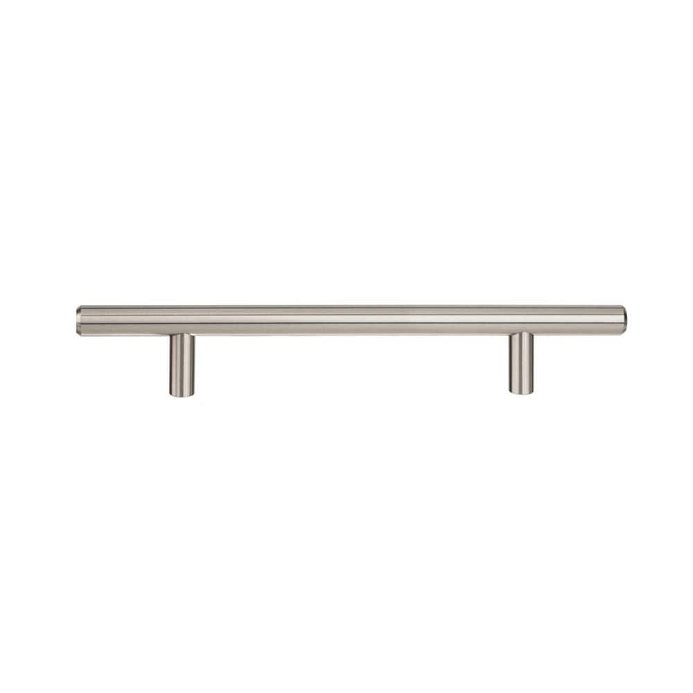 Brushed Nickel 8-Inch Bar Pull with Mounting Hardware