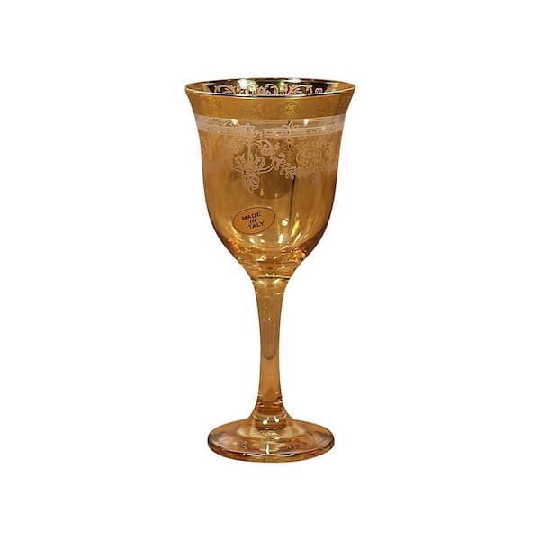 Murano Stained Art Wine Glasses - Set of 2