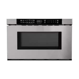 24 in. Microwave Drawer in Stainless Steel with 1.2 cu. ft. cavity 950-Watt and Sensor Angled Touch Controls