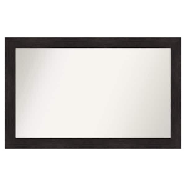 Amanti Art Furniture Espresso 51.75 in. x 32.75 in. Custom Non-Beveled Satin Recyled Polystyrene Bathroom Vanity Wall Mirror