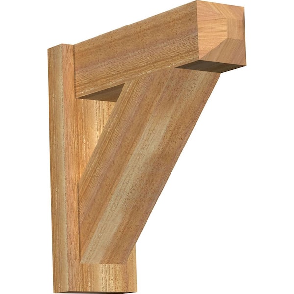Ekena Millwork 6 in. x 18 in. x 18 in. Western Red Cedar Traditional Craftsman Rough Sawn Outlooker