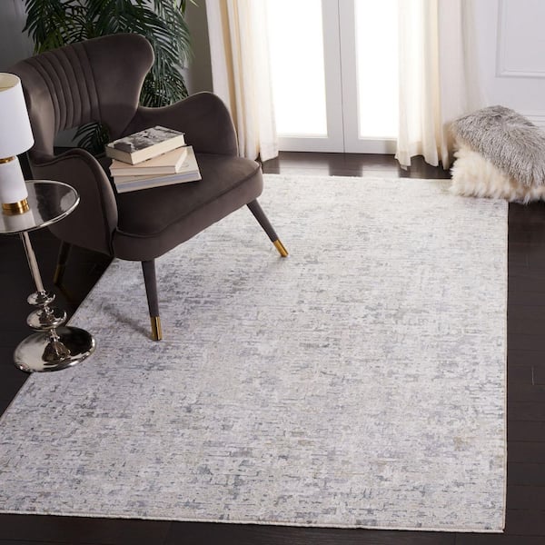 Webster 8 ft. x 10 ft. Gray/Beige Distressed Abstract Area Rug