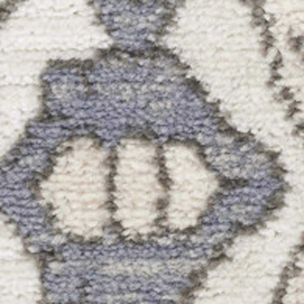 4' X 6' Blue and Ivory Medallion Power Loom Distressed Area Rug price history on PriceWatchPro