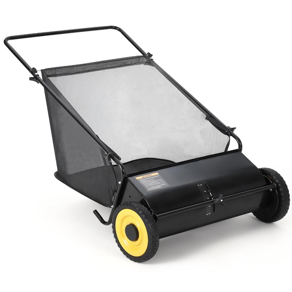 Heavy-Duty Adjustable Height 21-Inch Manual Push Lawn Sweeper with High-Speed Rotating Brushes price history on PriceWatchPro
