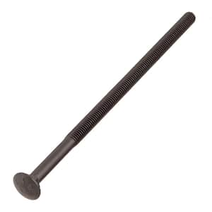 3/8 in. -16 x 8 in. Black Deck Exterior Carriage Bolt (15-Pack)