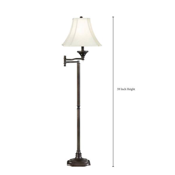 Kenroy Home Wentworth 59 In Burnished Bronze Swing Arm Floor Lamp 33051bbz The Depot Kenroy Home Wentworth 59 In Burnished, Home Depot Swing Arm Floor Lamp