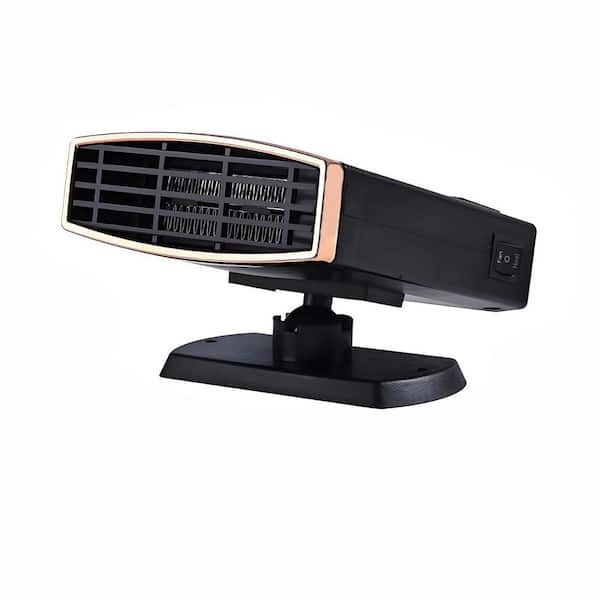 car defroster cigarette lighter Unbranded 12V Electric Car Heater and Defroster, 200W 360° Rotatable,  2-in-1 Heating/Cooling Switchable, Cigarette Lighter Plug 27ISA11480