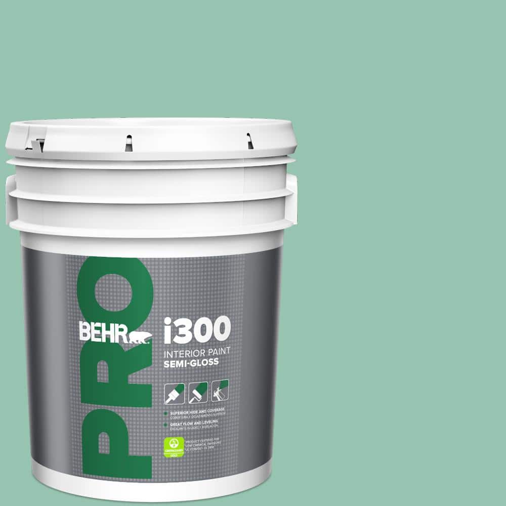 Reviews for BEHR PRO 5 gal. M4204 Jade Mountain SemiGloss Interior