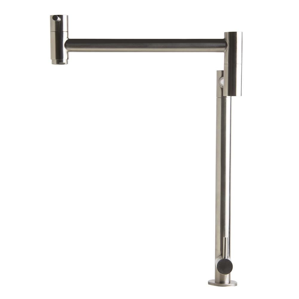 Brushed Stainless Steel Retractable Pot Filler Faucet