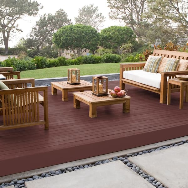 BEHR DECKplus 1 gal. #PPU2-01 Chipotle Paste Solid Color