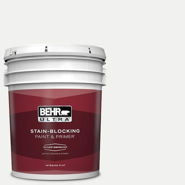 BEHR ULTRA 5 gal. #610E-1 Windmill Wings Extra Durable Flat Interior Paint & Primer