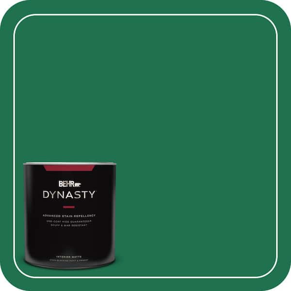 BEHR DYNASTY 1 qt. #470B-7 Climbing Ivy Matte Interior Stain-Blocking Paint and Primer