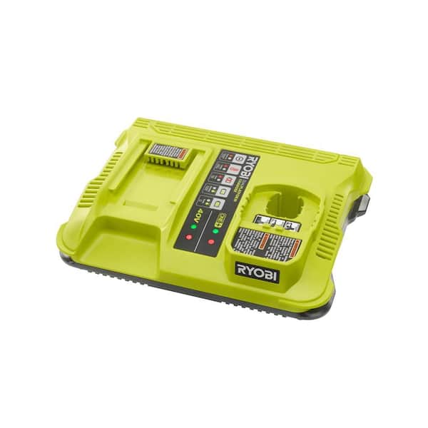 RYOBI ONE+ Lithium-Ion Dual Platform Charger for ONE+ 18V and 40-Volt Batteries