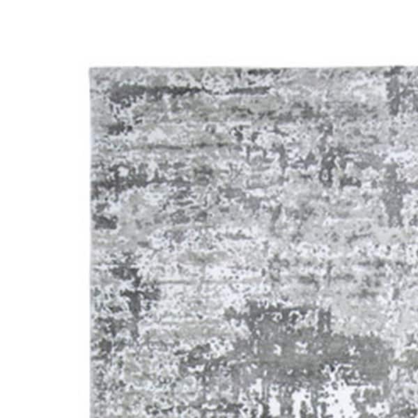 Monty 5 x 7 Gray and Ivory Geometric Area Rug