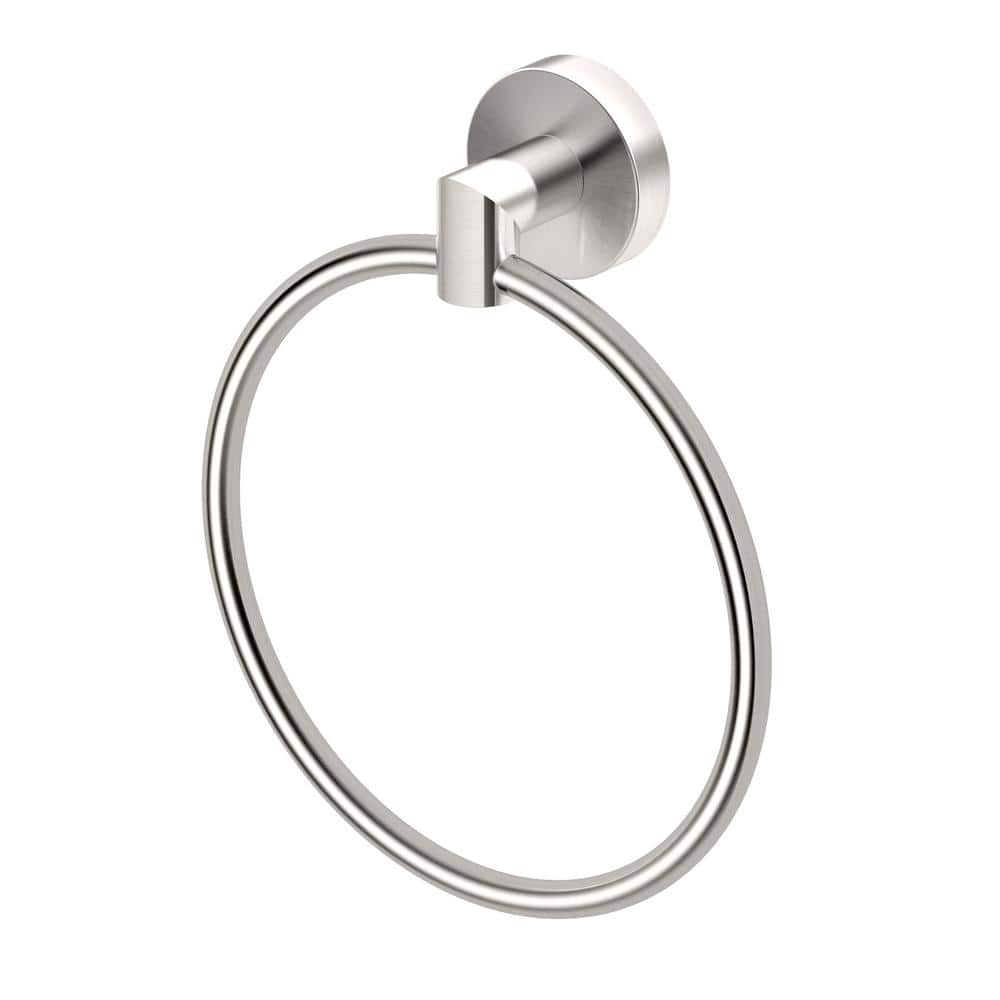 Satin Nickel Modern Wall Mounted Towel Ring