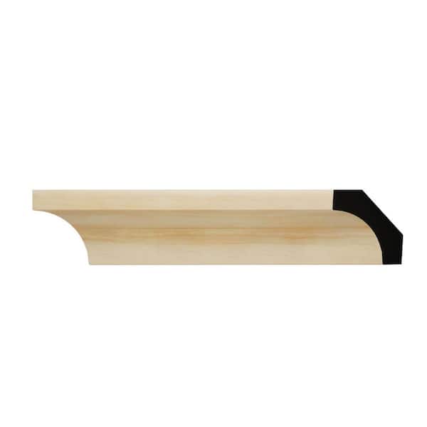 Ekena Millwork WM86 1.19 in. D x 1.19 in. W x 6 in. L Wood (Pine) Crown Moulding Sample