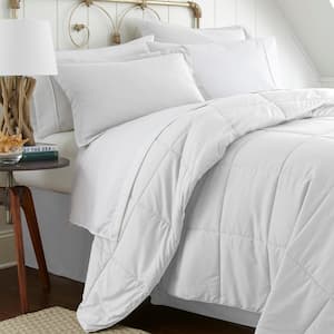 Performance 8-Piece White Full Comforter Set