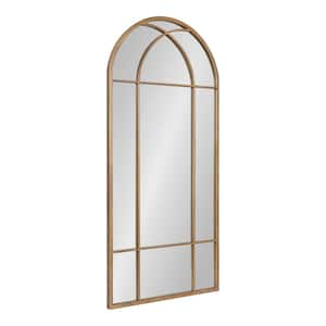 Dolbrook 40.00 in. H x 19.00 in. W Gold Arch Classic Framed Decorative Wall Mirror