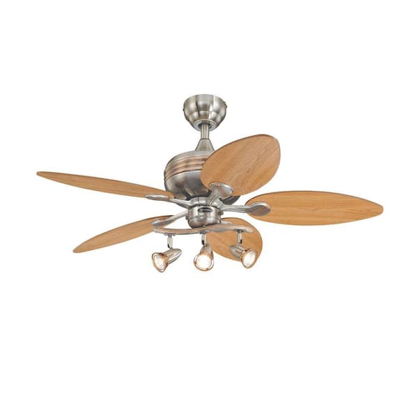 Westinghouse Xavier 44 in. Brushed Nickel with Copper Accents Ceiling Fan
