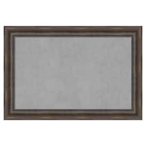 Rustic Pine Brown 37 in. x 25 in. Framed Magnetic Board