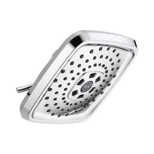 3-Spray Patterns 1.75 GPM 7.63 in. Wall Mount Fixed Shower Head with H2Okinetic in Chrome